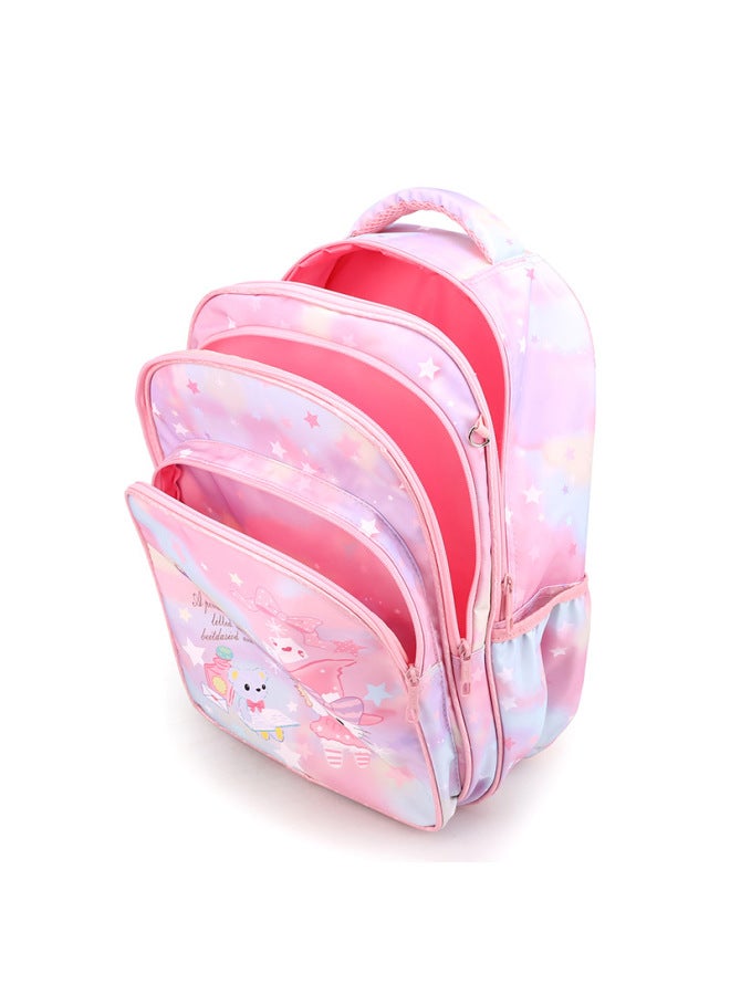 Schoolbag For Primary School Students 1-3-6 Grade Cartoon KT Cat Children's Backpack 6-12 Years Old Girl Korean Nylon Backpack-Color:Large Pink  - Image 5