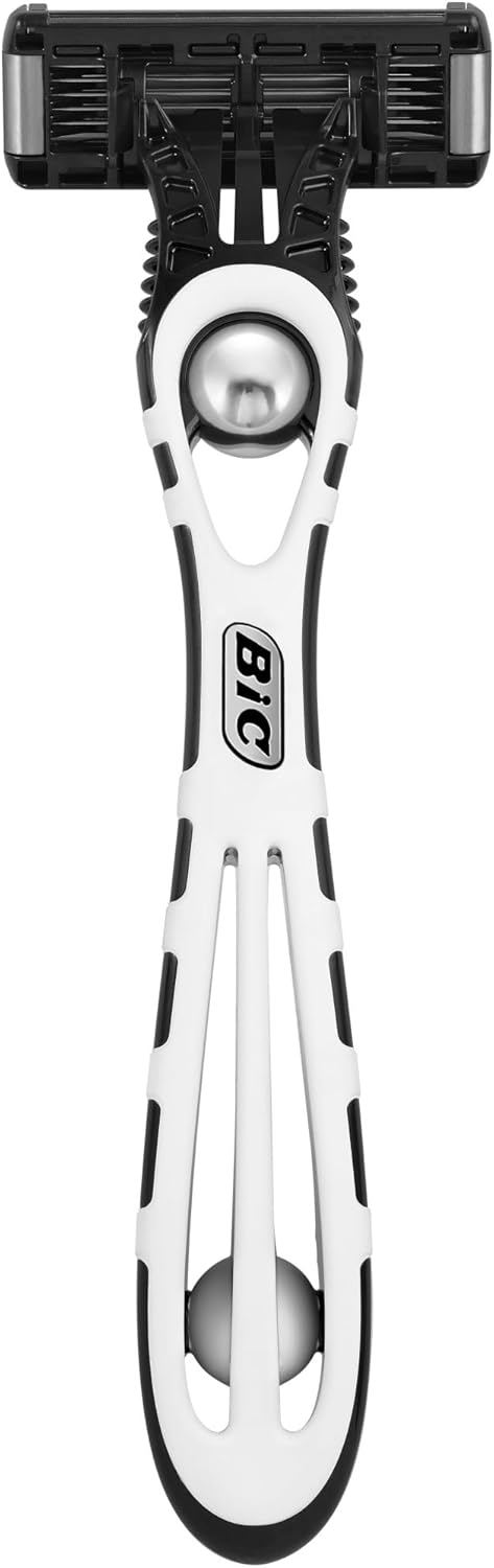 Bic شفرات بيك فليكس 5 مع 5 شفرات نانو تكنولوجي متحركة بالإضافة إلى شفرة دقيقة للرجال عبوة من 3 شفرات حلاقة قابلة للاستخدام مرة واحدة - Image 4