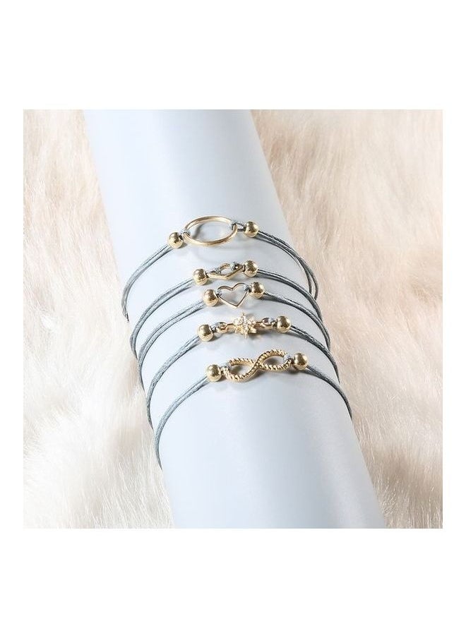 NIBEMINENT - 5-Piece Geometry Star Design Fashion Bracelets Set - Image 1