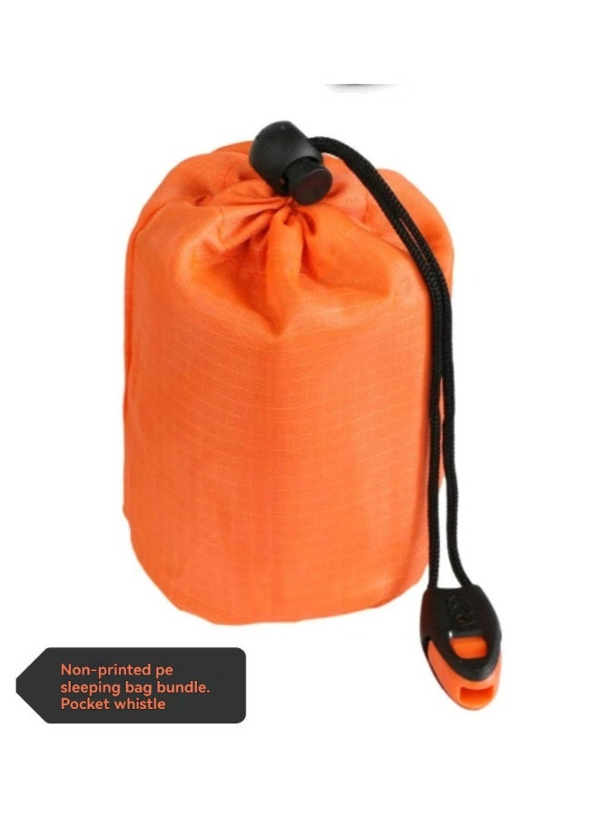 M MIAOYAN Emergency Sleeping Bag with Thermal Blanket and Whistle Kit for Outdoor Adventures and Cold Weather Survival - Image 1