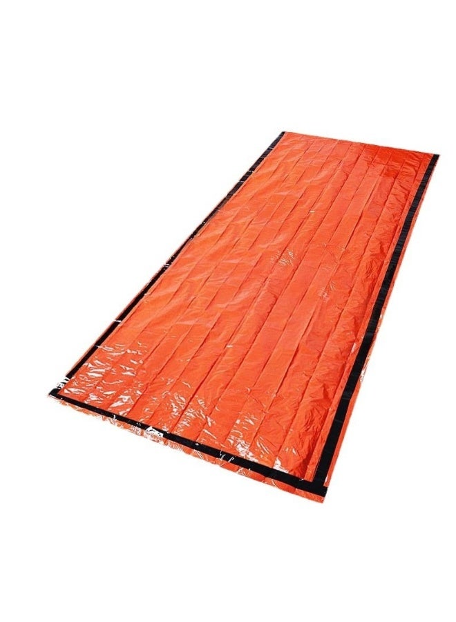 M MIAOYAN Emergency Sleeping Bag with Thermal Blanket and Whistle Kit for Outdoor Adventures and Cold Weather Survival - Image 2