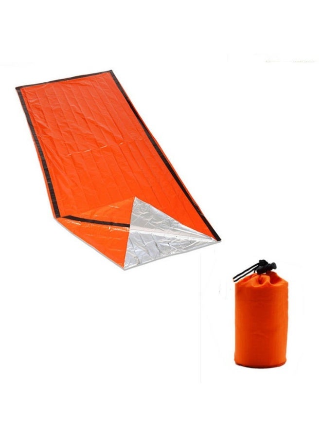 M MIAOYAN Emergency Sleeping Bag with Thermal Blanket and Whistle Kit for Outdoor Adventures and Cold Weather Survival - Image 4