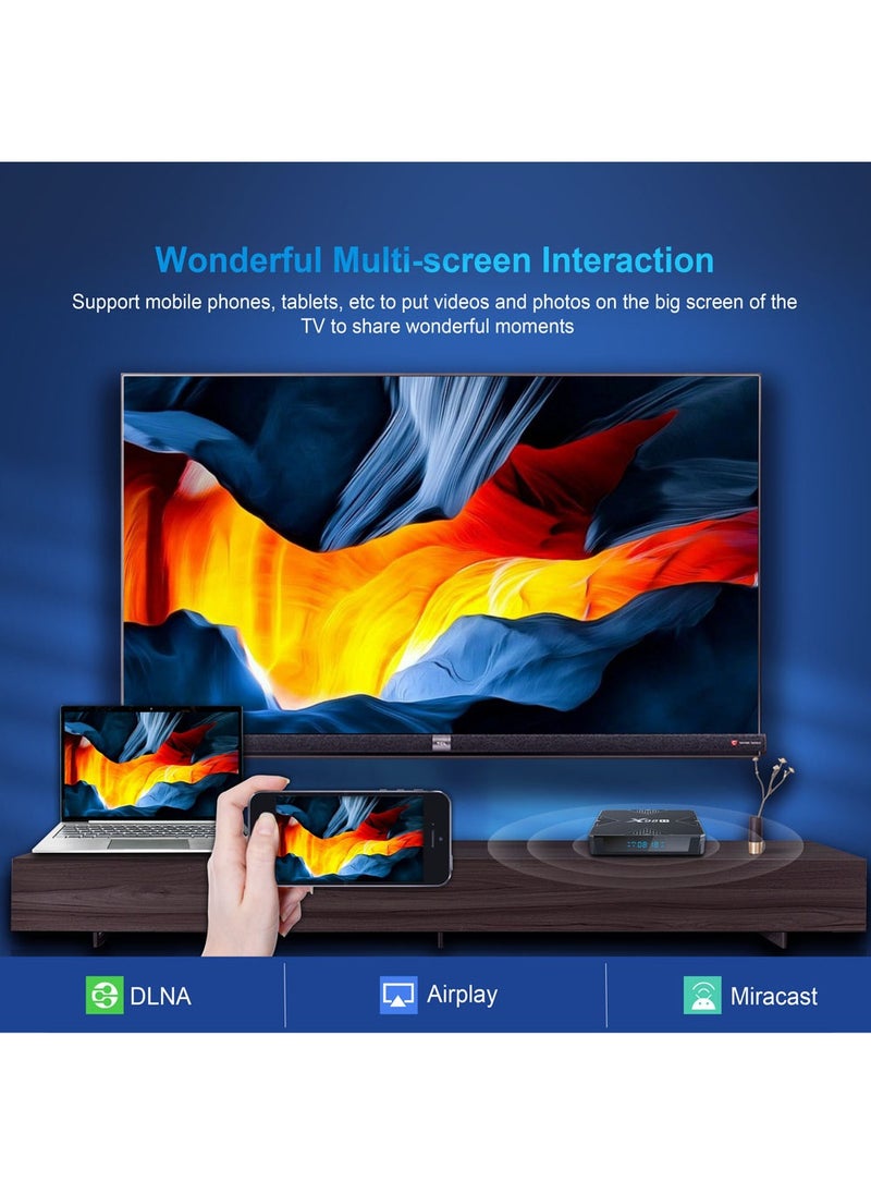 Generic - Android12.0 Bluetooth Dual WiFi 4K UHD TV Box With Remote X98H Black - Image 1