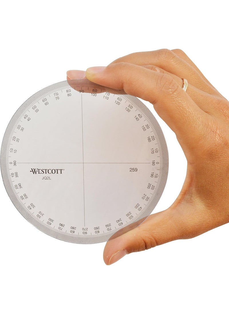 Westcott Westcott 4Inch Circular Protractor Measuring Tool 259  - Image 2