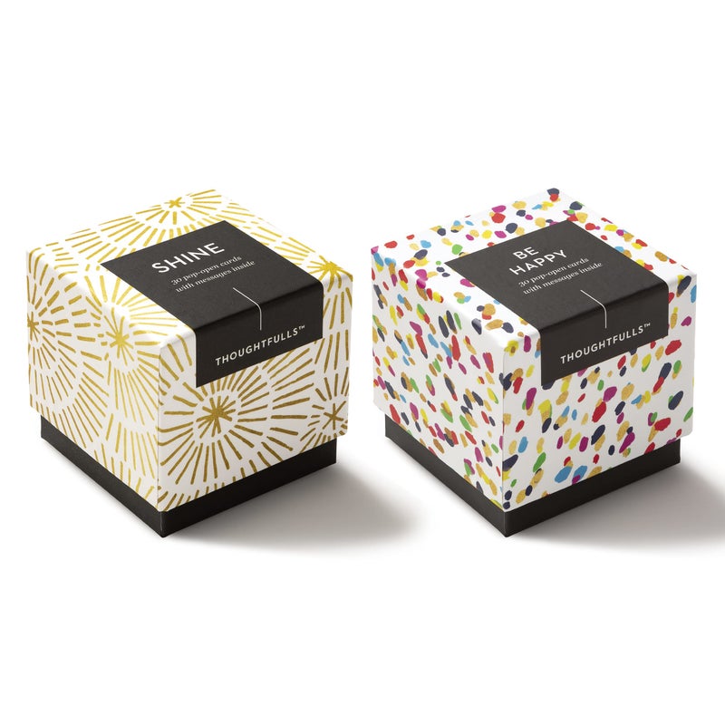 Compendium ThoughtFulls Pop-Open Cards â€” 2-Pack of Shine, Be Happy â€” 60 Pop-Open Cards, Each with a Different Message Inside