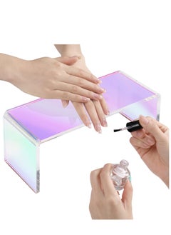 Excefore Nail Arm Rest Cushion, Transparency Thickened Acrylic Nail Arm Rest, Manicure Hand Rest Pillow Cushion Nail Tool, Suitable for Nail Techs Home & Salon Use  - Image 1