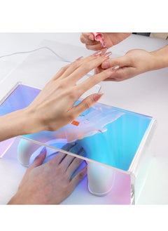 Excefore Nail Arm Rest Cushion, Transparency Thickened Acrylic Nail Arm Rest, Manicure Hand Rest Pillow Cushion Nail Tool, Suitable for Nail Techs Home & Salon Use  - Image 5