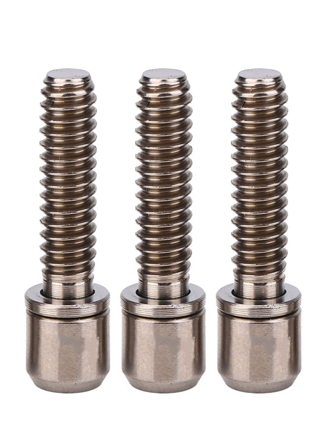 RISK 4Pcs M6x18mm Bike Disc Brake Clamp Bolt Fixed Screw with Gasket (Titanium) - Image 1