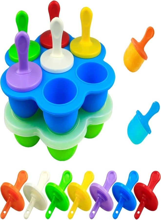 2 Pack Popsicle Sticks Silicone Popsicle Mold Food Grade Homemade Popsicle Mold Ice Cream Mold Ice Pop Mold Maker  - Image 1