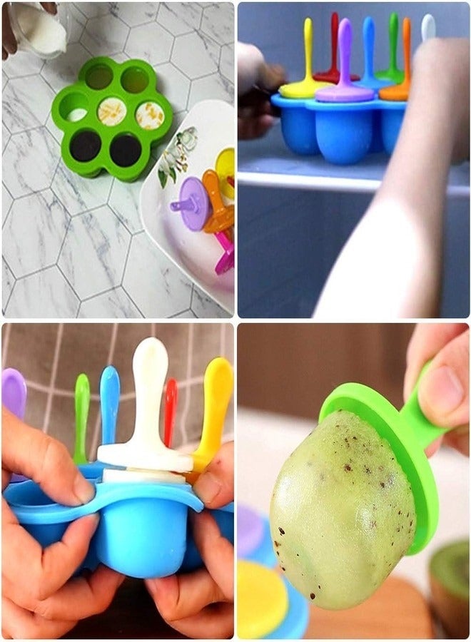 2 Pack Popsicle Sticks Silicone Popsicle Mold Food Grade Homemade Popsicle Mold Ice Cream Mold Ice Pop Mold Maker  - Image 2