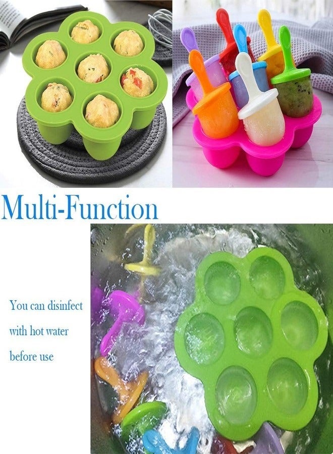 2 Pack Popsicle Sticks Silicone Popsicle Mold Food Grade Homemade Popsicle Mold Ice Cream Mold Ice Pop Mold Maker  - Image 3