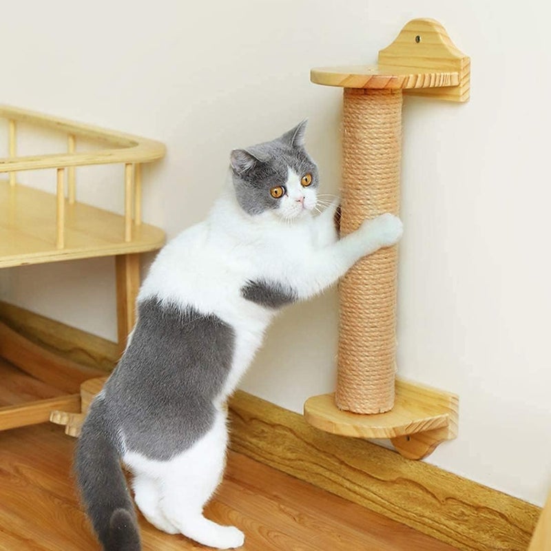 SUMPIGGER Natural Sisal Rope for Cat Scratching Post 4/6/8 mm Hemp Rope Twisted Fiber Sisal Twine Repairing Cat Tree Scratcher Tower or DIY Projects - Image 2