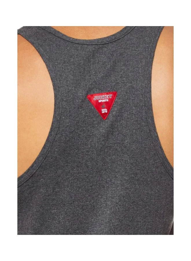 JOCKEY Jockey 9922 Men Super Combed Cotton Rib Round Neck Racerback Styled Gym Vest