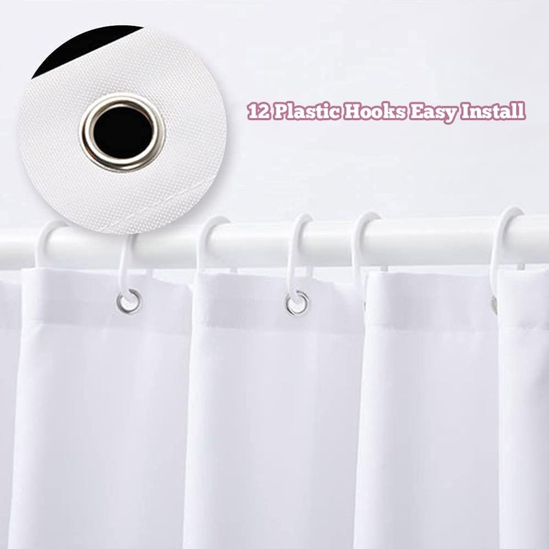 MESHELLY Black Girl Shower Curtain 60Wx72H Black Woman African American Modern Hip-pop Afro Lady Bathroom Curtain Inspirational Quote Bath Curtain Bathroom Accessories Decor with 12 Hooks - Image 5