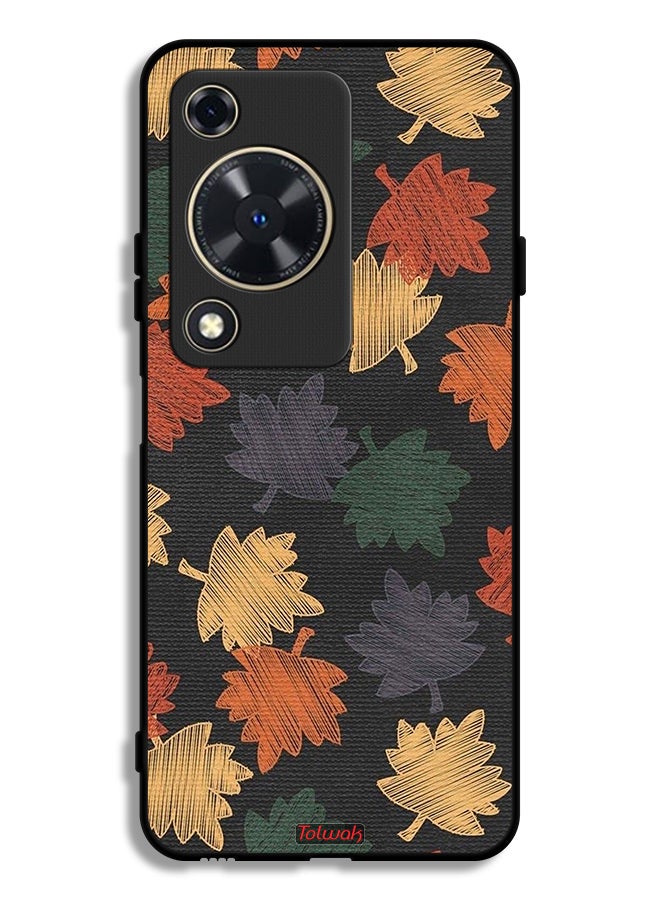 Tolwak Huawei Nova Y72S Protective Case Cover Autumn Leaves Art