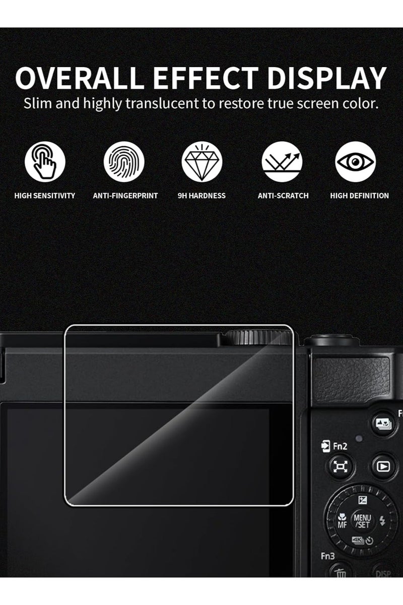 general 2 screen protectors for Panasonic Lumia DC-TZ99, 9H tempered glass compatible with Panasonic Lumia DC-TZ99 - durable, scratch-resistant, fingerprint-proof - Image 2