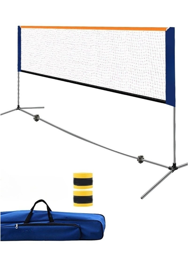 XiuWoo Badminton Net Set Include Net Stand Carry Bag Tennis Net Set Volleyball Net Backyard Heavy Duty Badminton Net Height Adjustable for Adult Court - Image 4