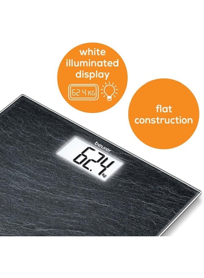 Beurer - GS203 Glass Bathroom Scale Skifer - 5 Years Warranty - Image 3