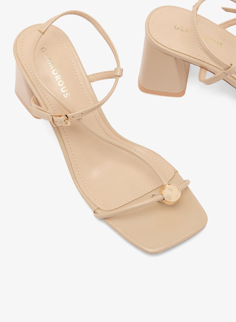 GLAMOROUS Block Heeled Sandals - Image 5