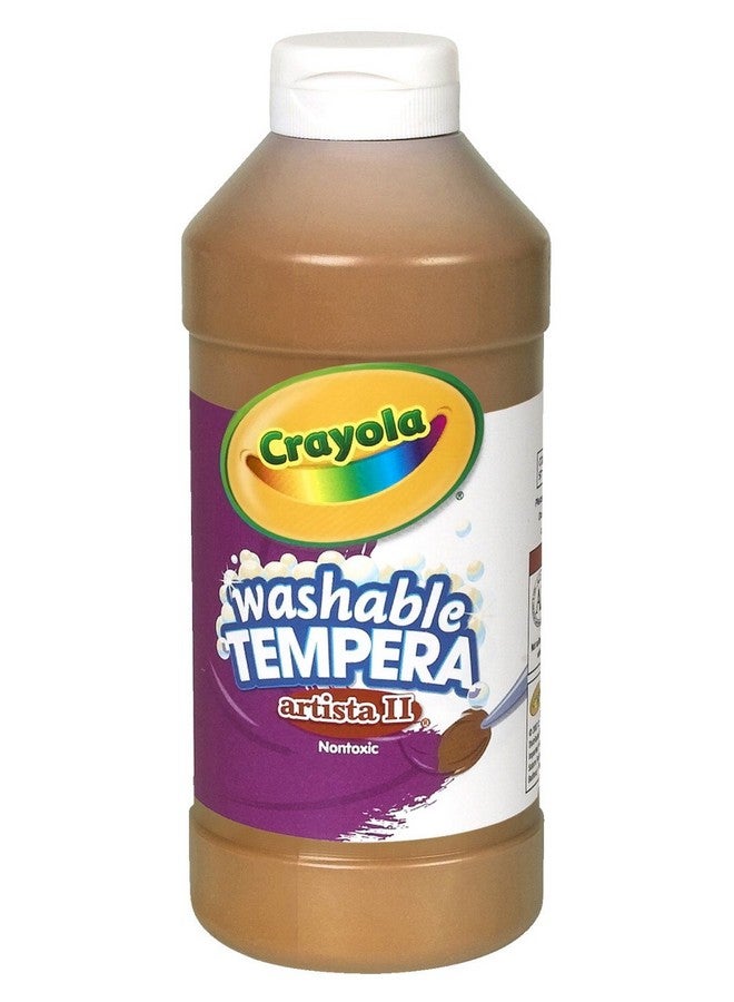 Crayola Artista Ii Washable Tempera Paint Brown 16 Oz - Image 2
