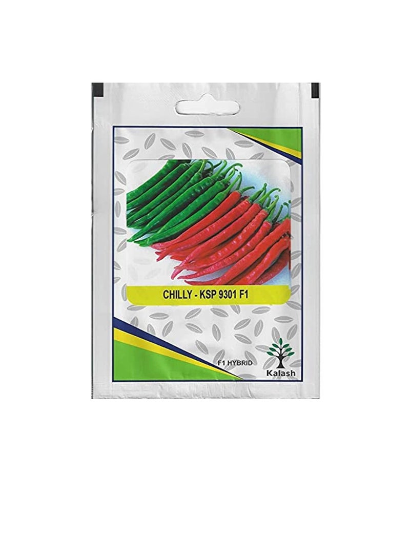Kalash Chilly KSP 9301 F1 Hybrid Premium Quality Seeds (Made in India) by Kalash Seeds Pvt. Ltd. - Image 1