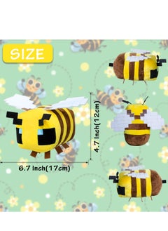 MINECRAFT Putrer Bee Stuffed Animal Plush Toy - 6.7 Inch (17 cm) Soft Cute Game Character, Birthday Gift for Kids, Boys, Girls, and Bee Lovers  - Image 2