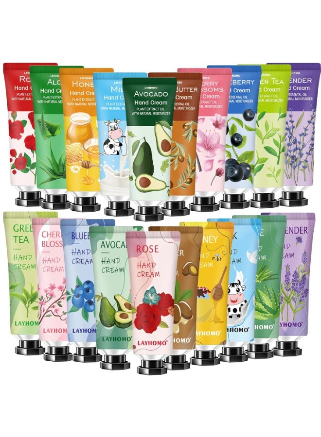 Ankooy 20 Pack Hand Cream Gifts Set,Hand Lotion for Dry Hands,Stocking Stuffers for Women,Teacher Appreciation Gifts,Birthday Gifts Stuffers for Teens,Travel Size Hand Lotion,Hand Cream for Women Girls - Image 1