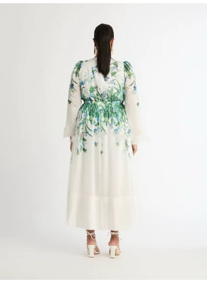 Madam Uniq Floral Print Midi Dress - Image 2