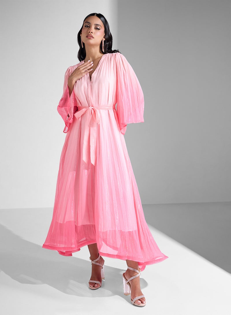Khizana Pleated Chiffon Dress - Image 1