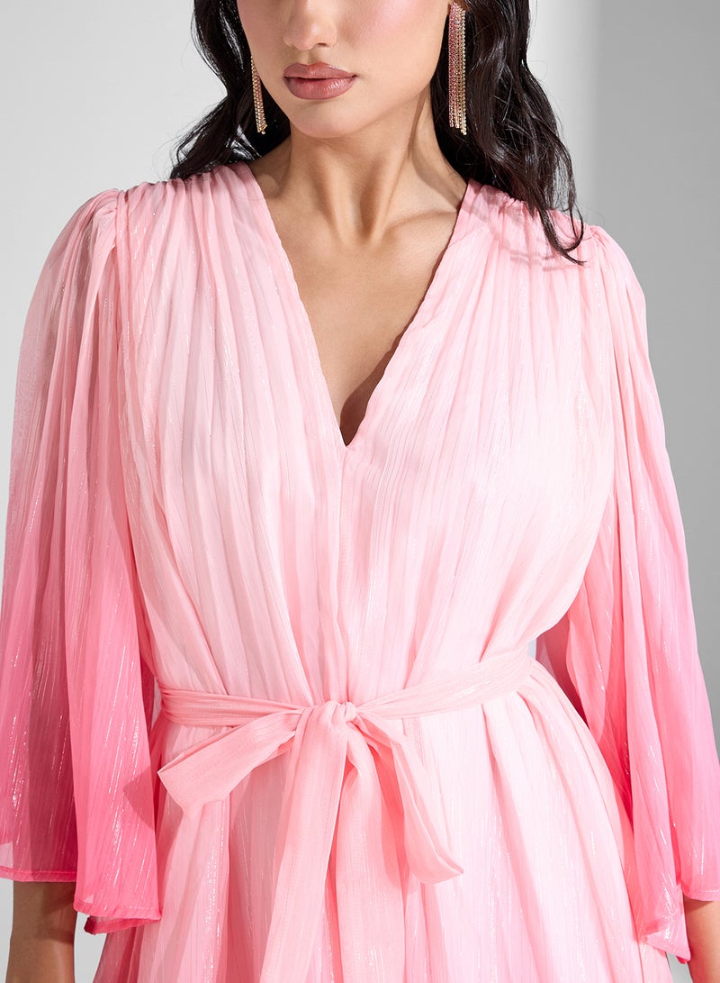 Khizana Pleated Chiffon Dress - Image 3