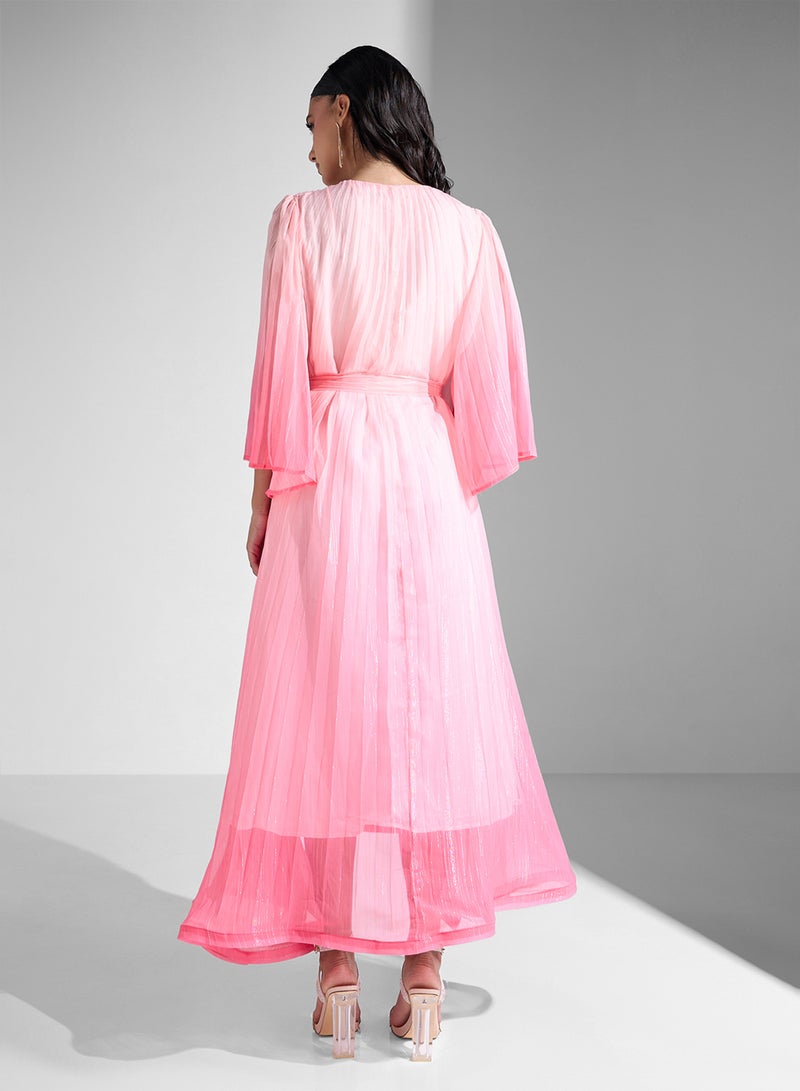 Khizana Pleated Chiffon Dress - Image 2