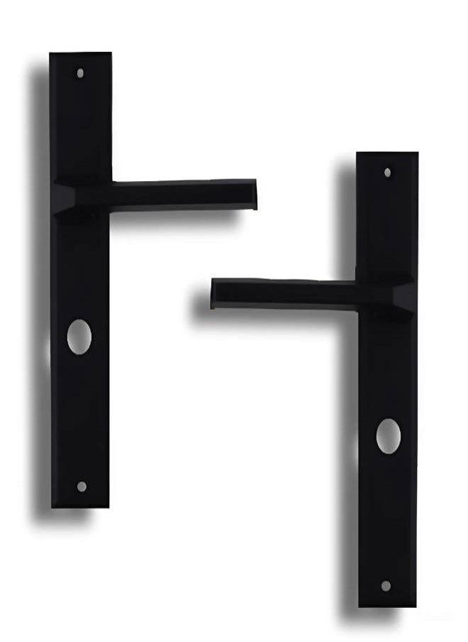 AHRAM Al - Ahram Bathroom Door Handle Set AFM - Black  - Image 1