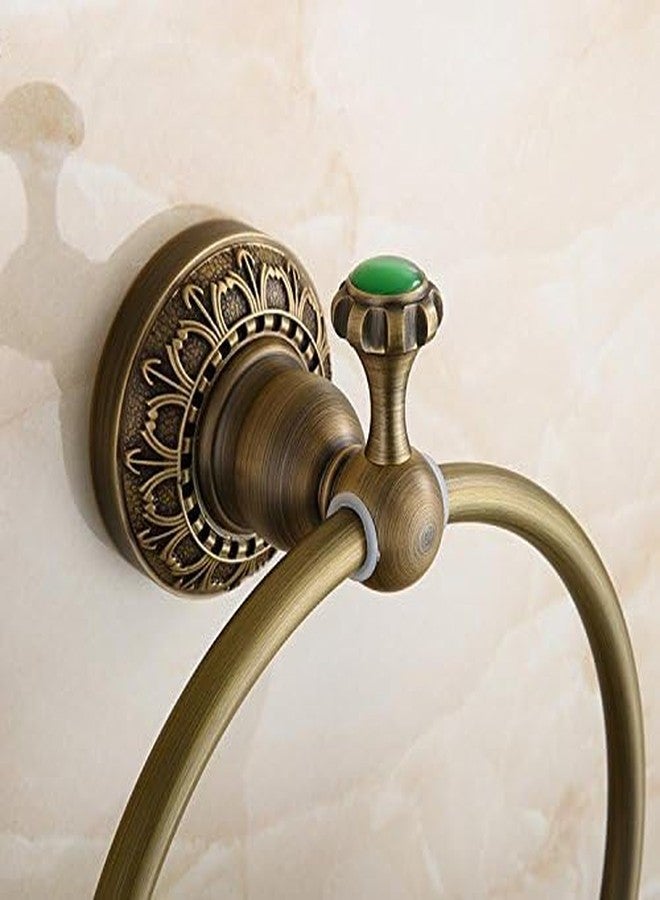 Beelee Wall Mounted Towel Ring/Towel Holder,Solid Brass Construction, Antique Bronze Finish,Bathroom Accessories - Image 5
