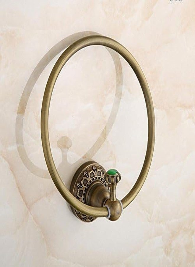 Beelee Wall Mounted Towel Ring/Towel Holder,Solid Brass Construction, Antique Bronze Finish,Bathroom Accessories - Image 3