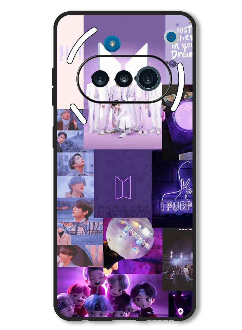 Theodor Case Compatible with Nothing Phone 3a Protection Shockproof Bumper Cover BTS collage - Image 1