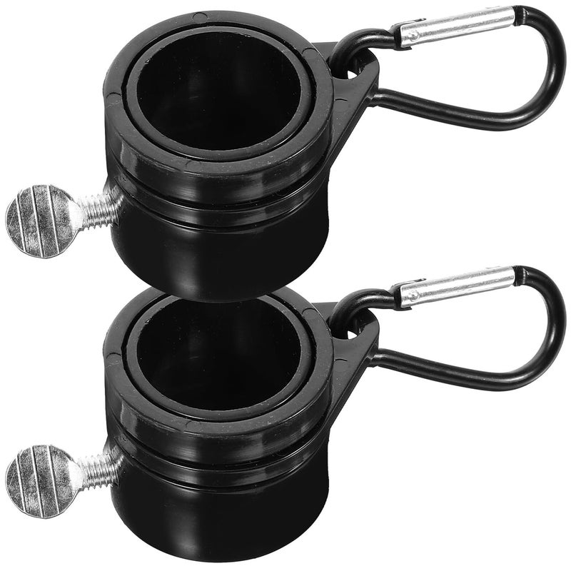 2Pcs 1 Inch Flag Pole Rings with Metal Clips for Outdoor Flag Mounting Garden Hardware - Image 2