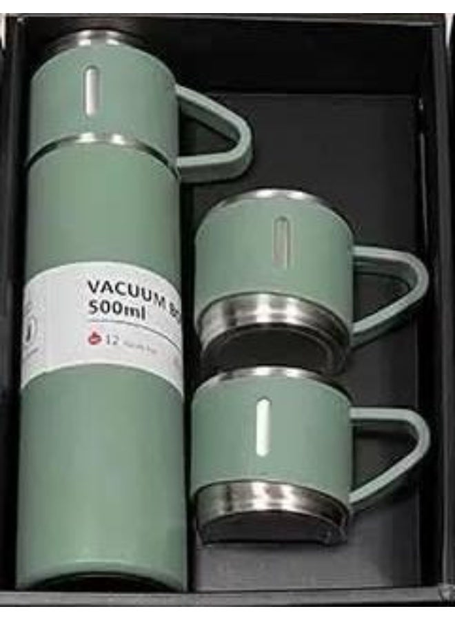 Thermal Coffee Mug Set with 3 Cups Stainless Steel Inner Long Heat Retention Travel Mug Elegant Gift Box Hot Beverage Insulated Cup Set for Coffee Tea Durable Leak Resistant Premium Quality - Image 4