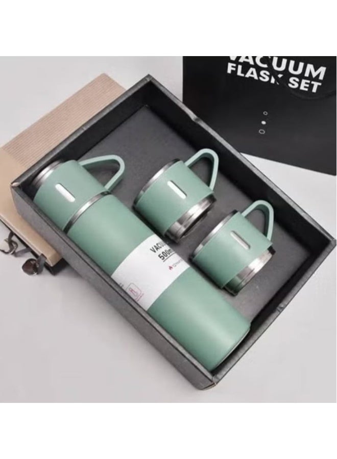 Thermal Coffee Mug Set with 3 Cups Stainless Steel Inner Long Heat Retention Travel Mug Elegant Gift Box Hot Beverage Insulated Cup Set for Coffee Tea Durable Leak Resistant Premium Quality - Image 3