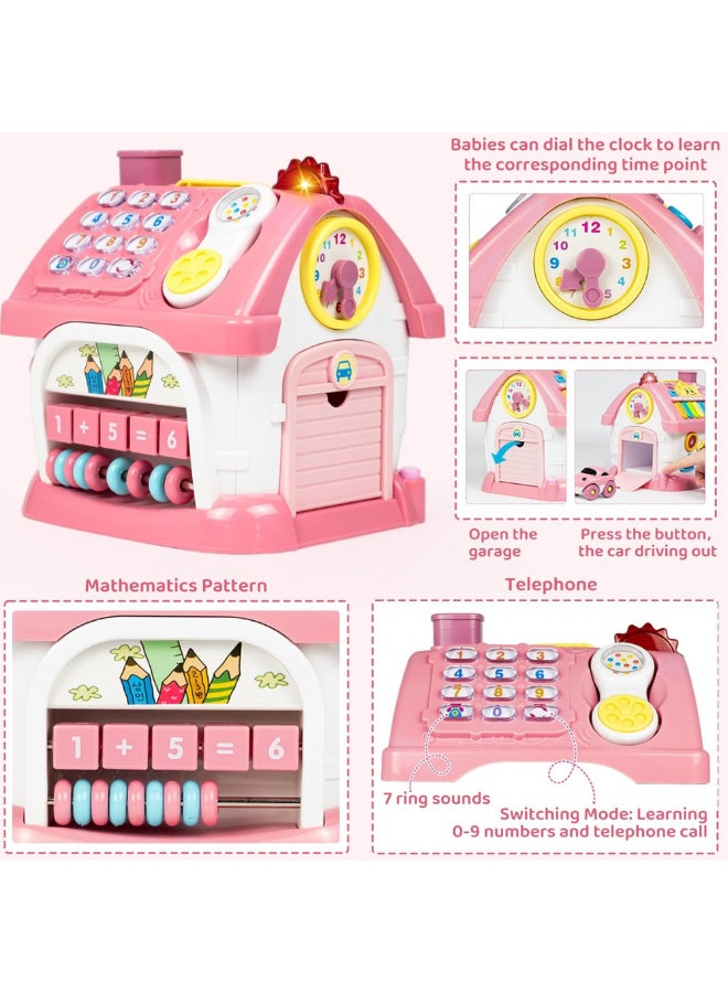 McDou Educational toys, toys for girls and boys: 8-in-1 Montessori musical multifunctional house educational toys for babies aged 6-24 months, suitable as gifts for children aged 1-2 years. - Image 3