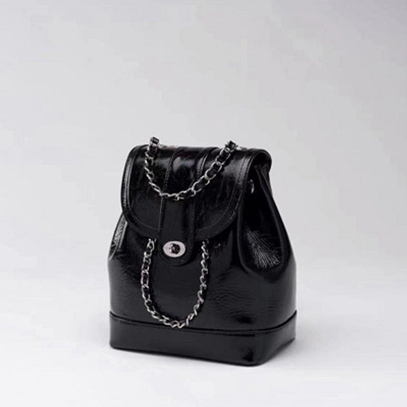 Trendy Student Commuter Versatile Women'S Backpack Ins Korean Niche Chanel-Style Chain Shoulder Bag Chain Bag - Image 1