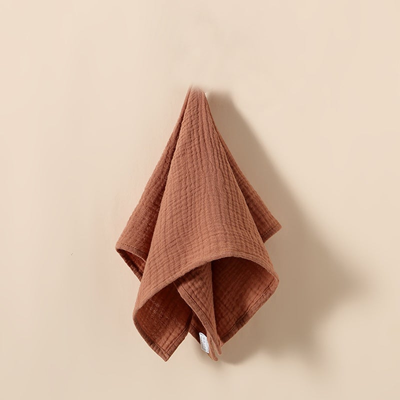 Newborn Soft Slip Towel Baby Cotton Face Wash Small Square Towel Baby Bath Towel Butt Wash Handkerchief - Image 1