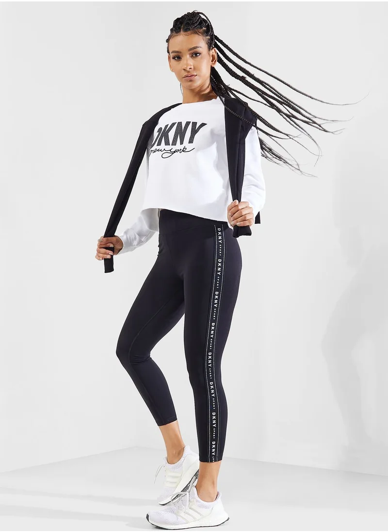 DKNY Sport Crew Neck Graphic Sweatshirt