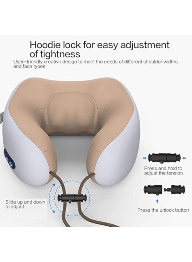 Multifunctional U-Shaped Electric Massage Pillow – Heated Cervical Spine Massager – Portable M-Shaped Neck Support with Intelligent Charging – Ideal for Car, Office & Travel - Image 2