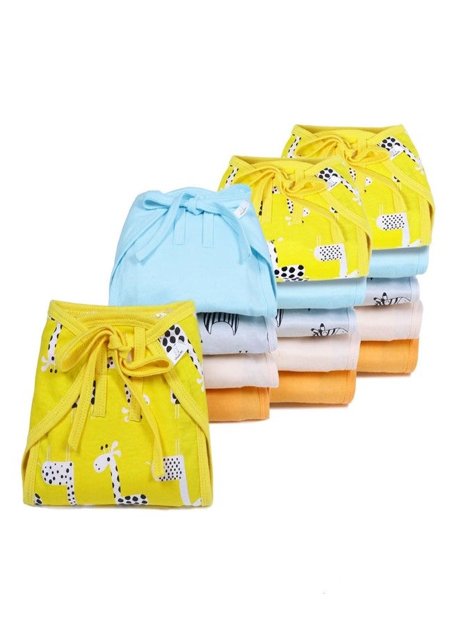 Snugkins Baby Langot for Newborns 6-12 Months | Reusable Nappy | 100% Pure Cotton, Washable, Extra Soft & Breathable | Unisex Baby Essential for Boys & Girls | Pack of 15 - Multicolor - Image 1