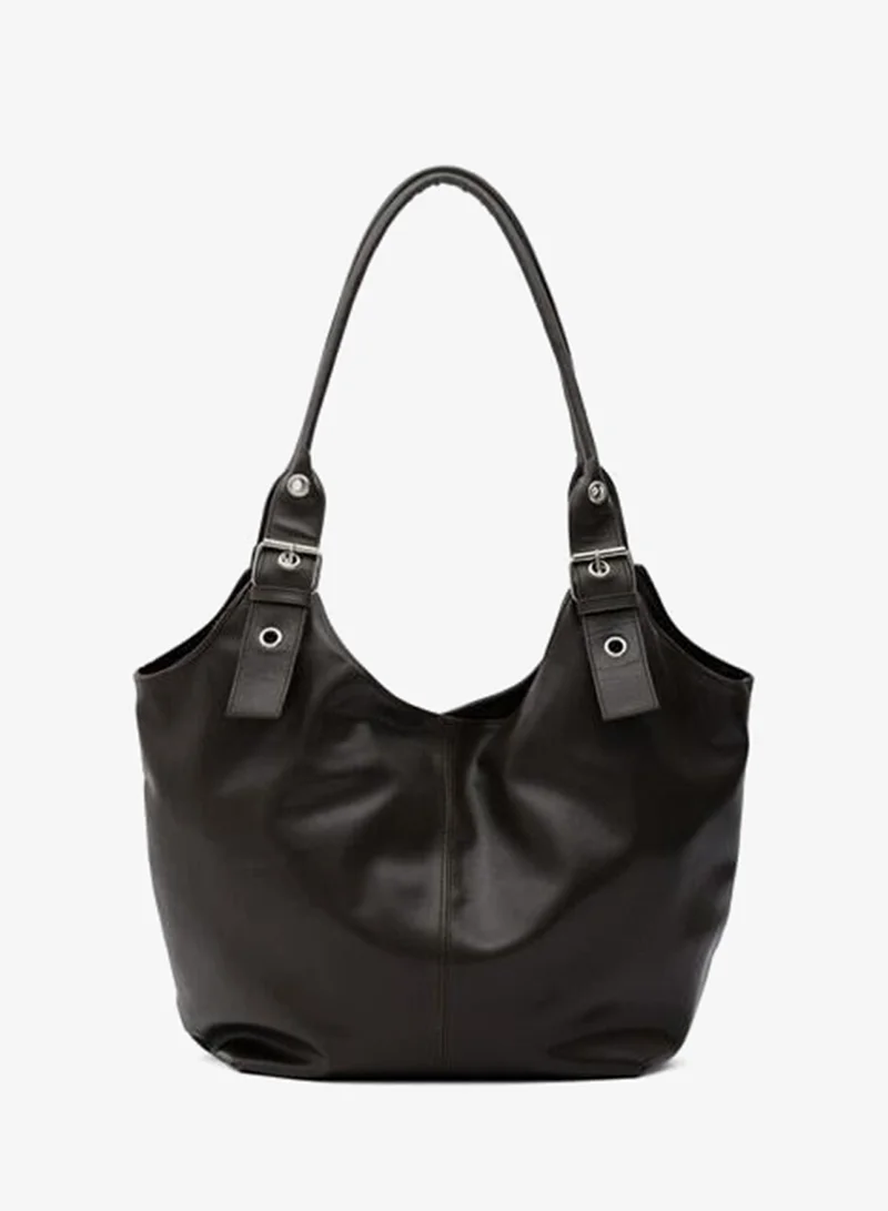 Shule Bags Sardine Maxi Shoulder Bag – Coffee.