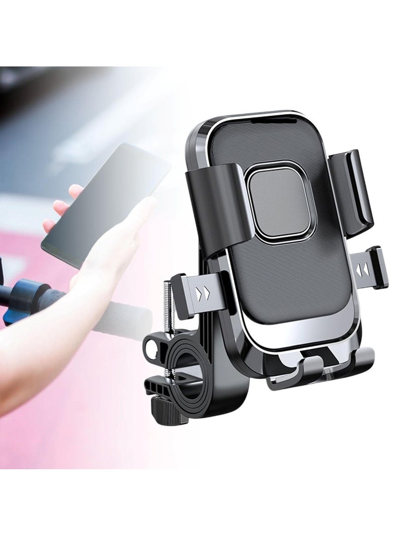 Huitich Heavy-Duty Handlebar Mobile Phone Holder Shockproof Bicycle & Motorcycle Mount for Outdoor Navigation - Image 5
