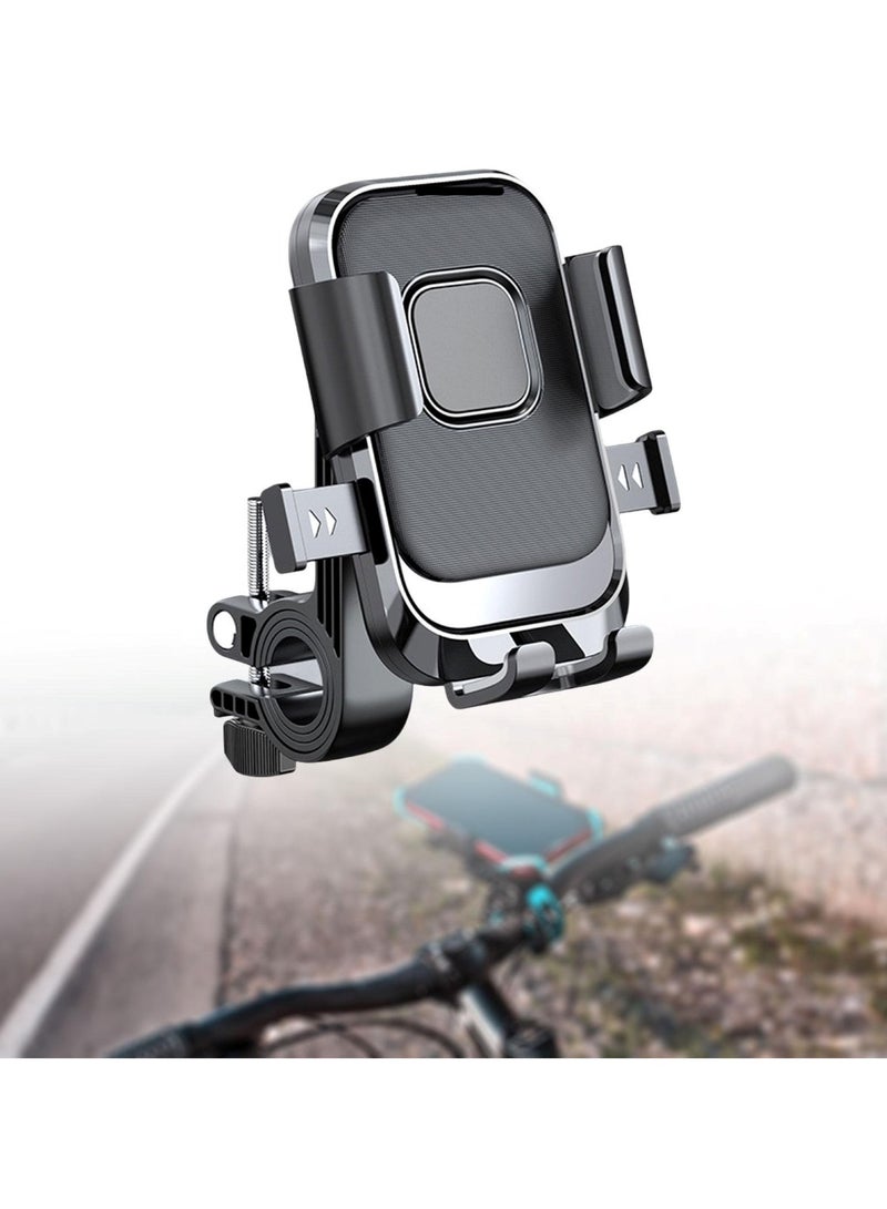 Huitich Heavy-Duty Handlebar Mobile Phone Holder Shockproof Bicycle & Motorcycle Mount for Outdoor Navigation - Image 4