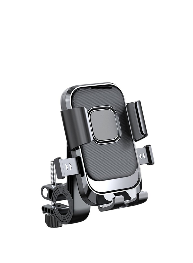 Huitich Heavy-Duty Handlebar Mobile Phone Holder Shockproof Bicycle & Motorcycle Mount for Outdoor Navigation - Image 2