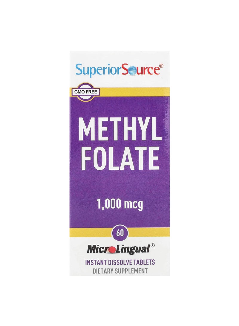 Methyl Folate, 1,000 mcg, 60 Instant Dissolve Tablets