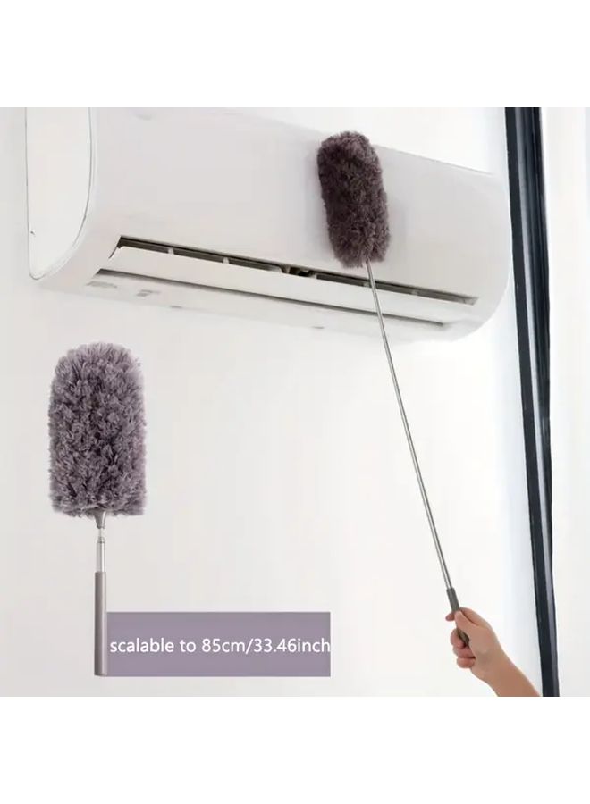 Blue Ultra Fine Fiber Extendable Duster With Washable Reusable Bags - Image 1